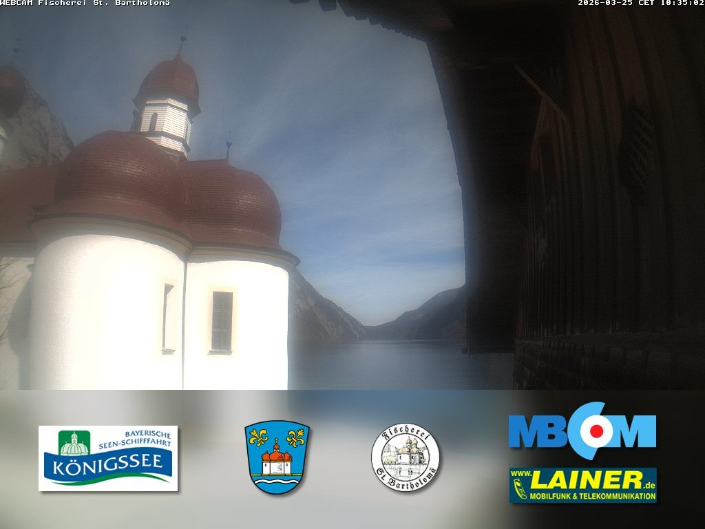 Archiv Foto Webcam St. Bartholomä, Königssee