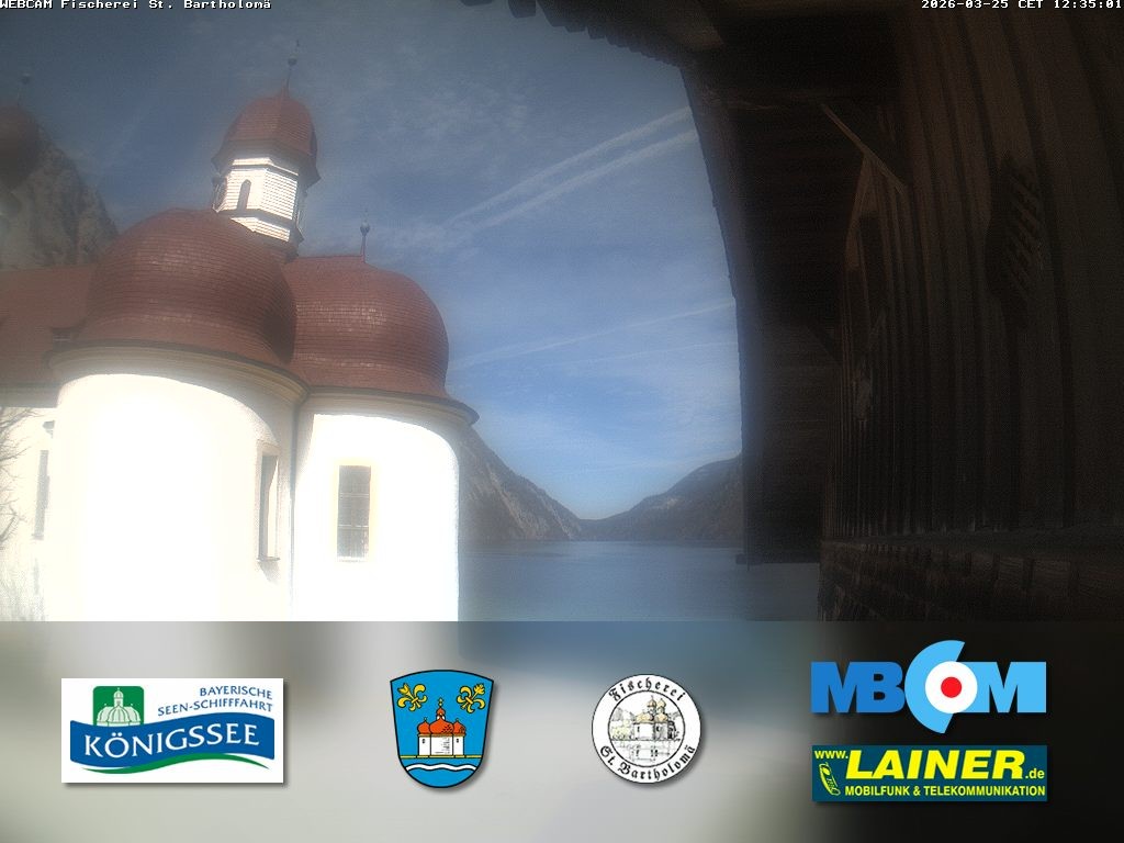 Archiv Foto Webcam St. Bartholomä, Königssee