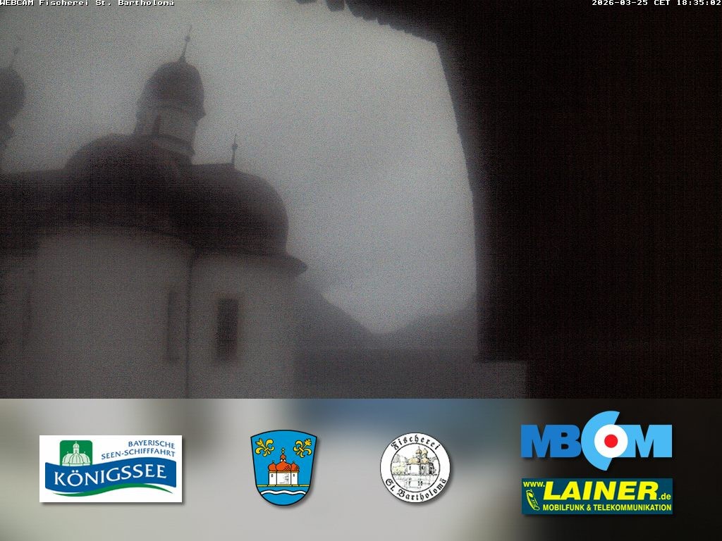 Archiv Foto Webcam St. Bartholomä, Königssee