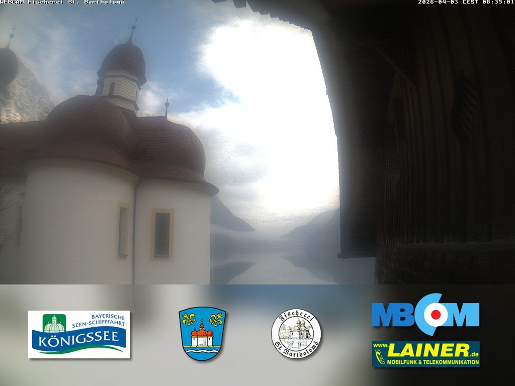 Archiv Foto Webcam St. Bartholomä, Königssee