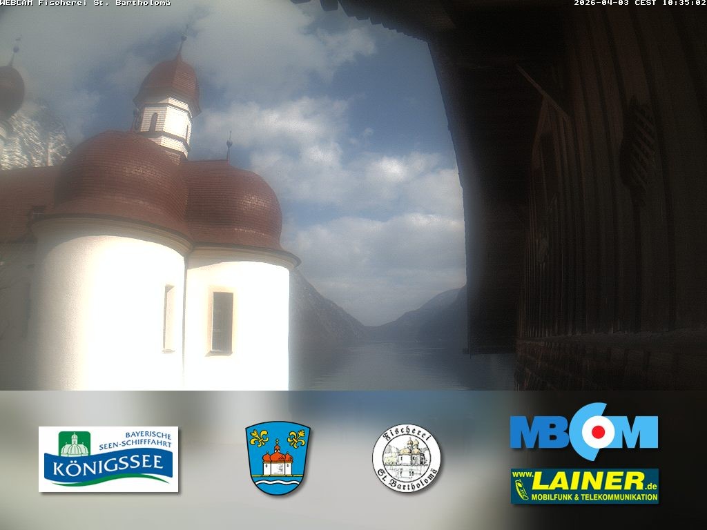 Archiv Foto Webcam St. Bartholomä, Königssee