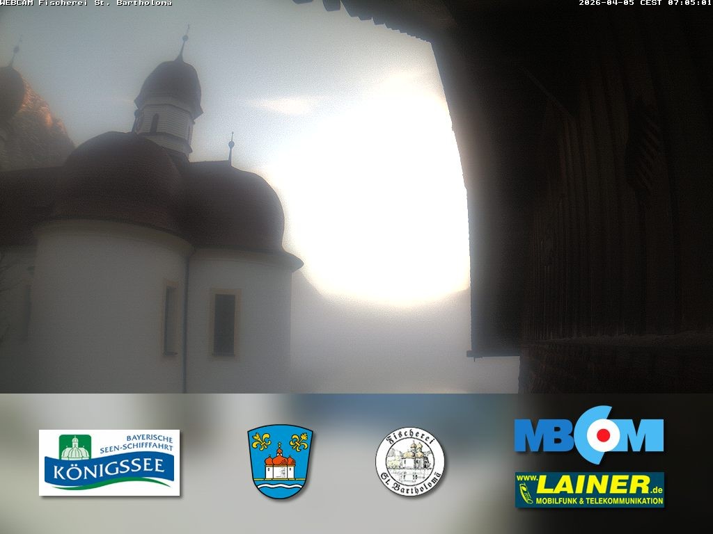 Archiv Foto Webcam St. Bartholomä, Königssee