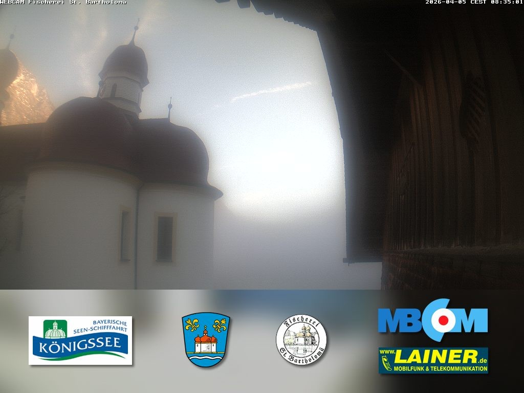 Archiv Foto Webcam St. Bartholomä, Königssee