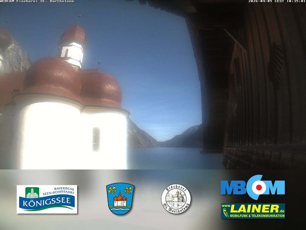Archiv Foto Webcam St. Bartholomä, Königssee