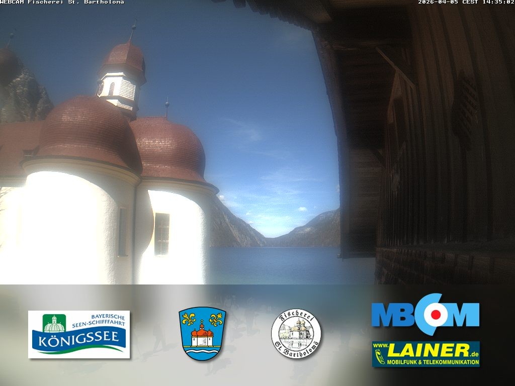 Archiv Foto Webcam St. Bartholomä, Königssee