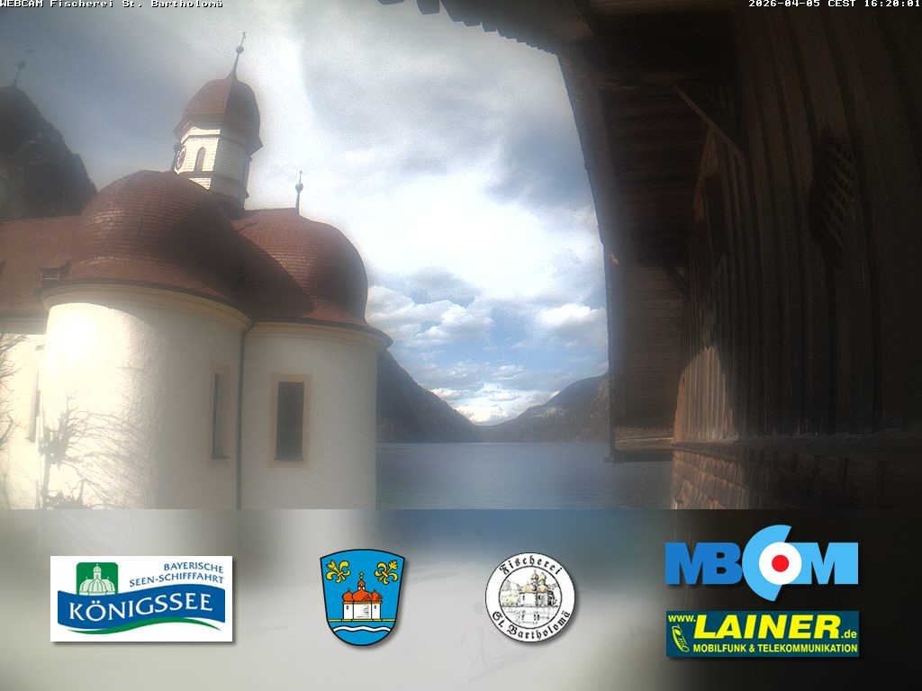 Archiv Foto Webcam St. Bartholomä, Königssee
