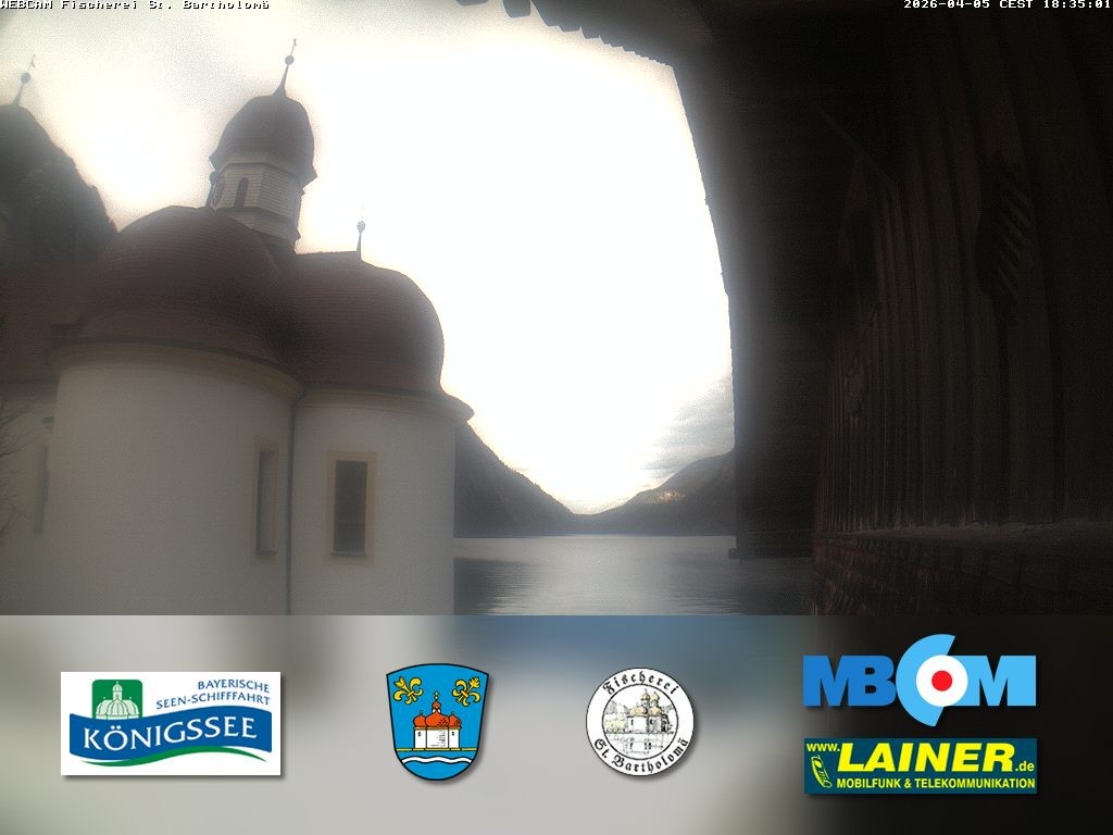Archiv Foto Webcam St. Bartholomä, Königssee