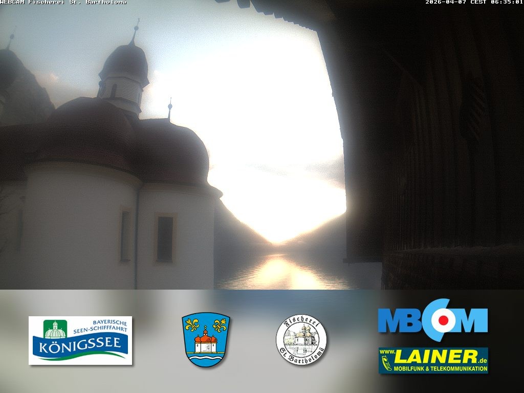 Archiv Foto Webcam St. Bartholomä, Königssee