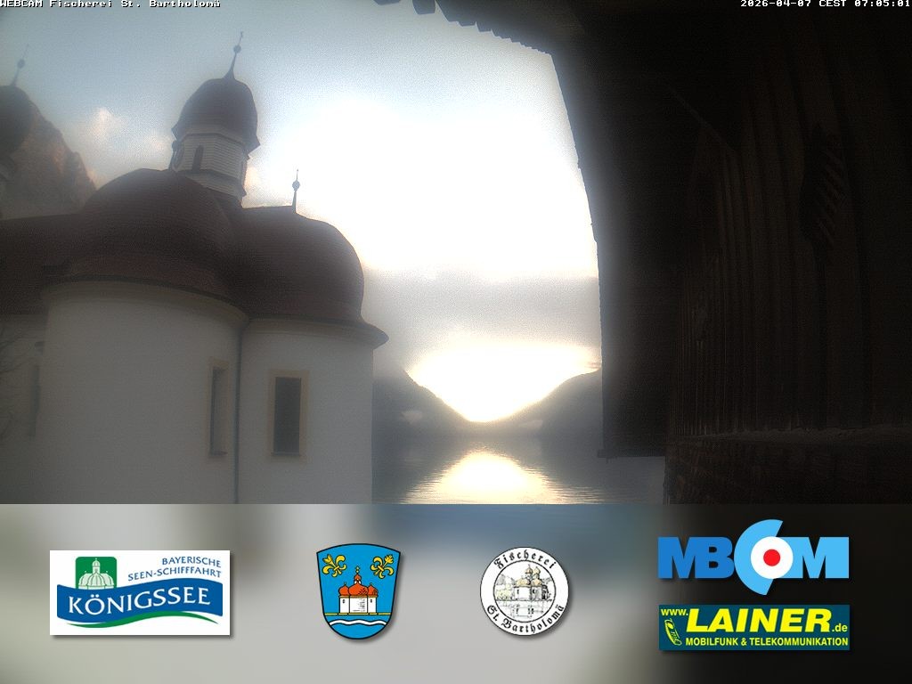 Archiv Foto Webcam St. Bartholomä, Königssee