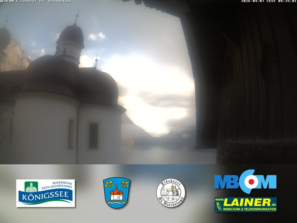 Archiv Foto Webcam St. Bartholomä, Königssee