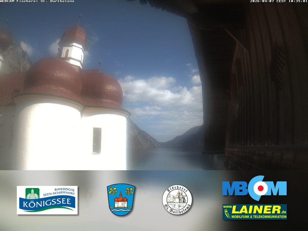 Archiv Foto Webcam St. Bartholomä, Königssee