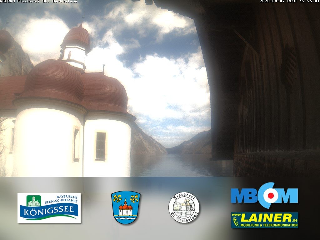 Archiv Foto Webcam St. Bartholomä, Königssee