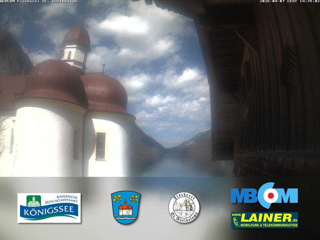Archiv Foto Webcam St. Bartholomä, Königssee