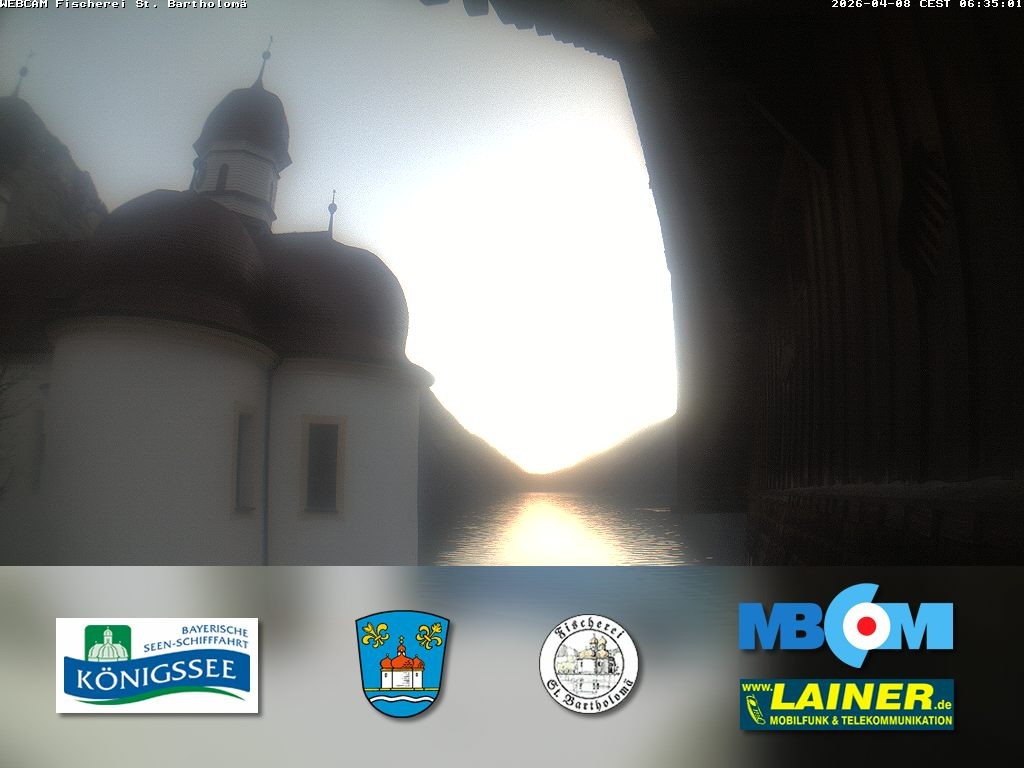Archiv Foto Webcam St. Bartholomä, Königssee