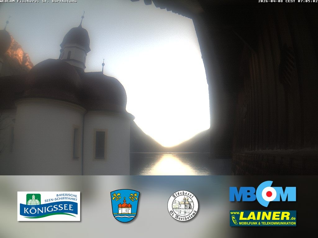 Archiv Foto Webcam St. Bartholomä, Königssee