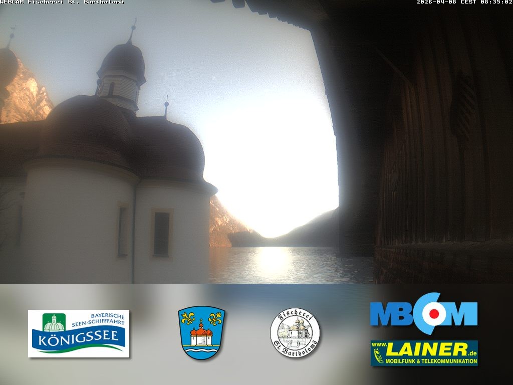Archiv Foto Webcam St. Bartholomä, Königssee