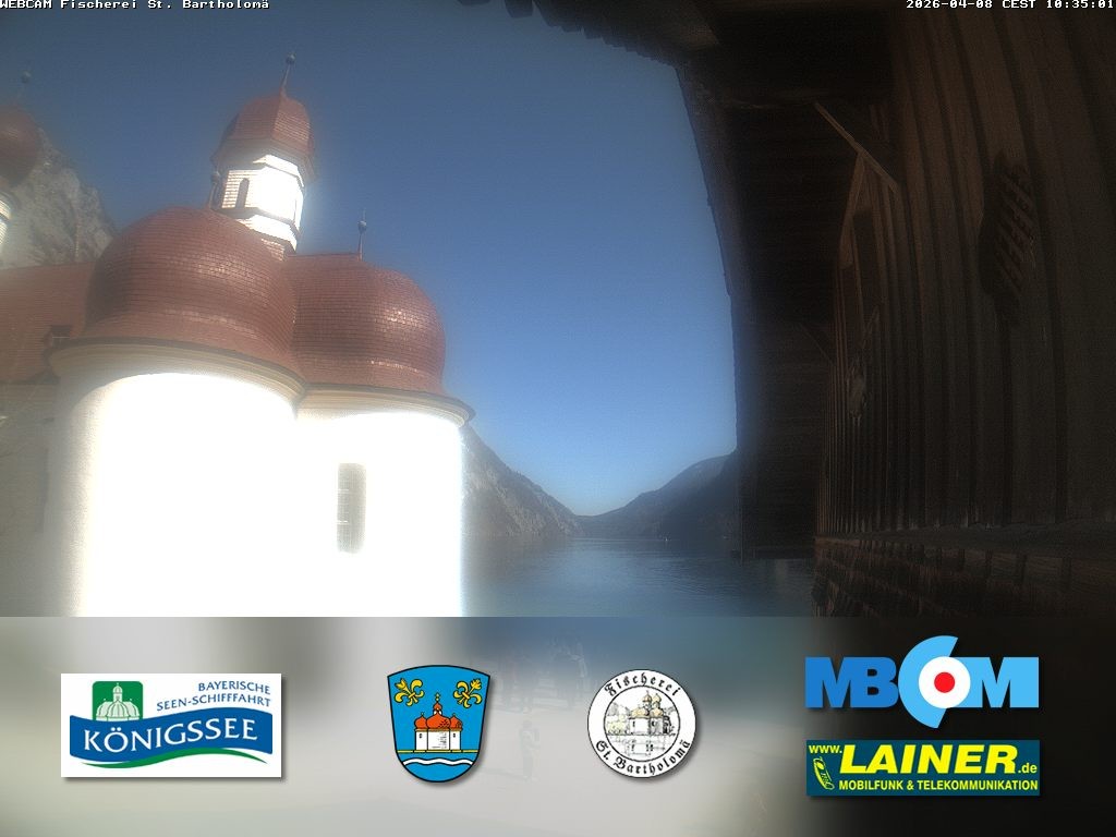 Archiv Foto Webcam St. Bartholomä, Königssee