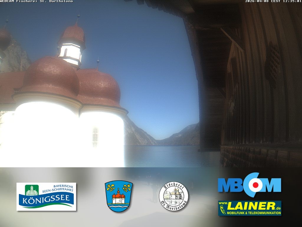 Archiv Foto Webcam St. Bartholomä, Königssee