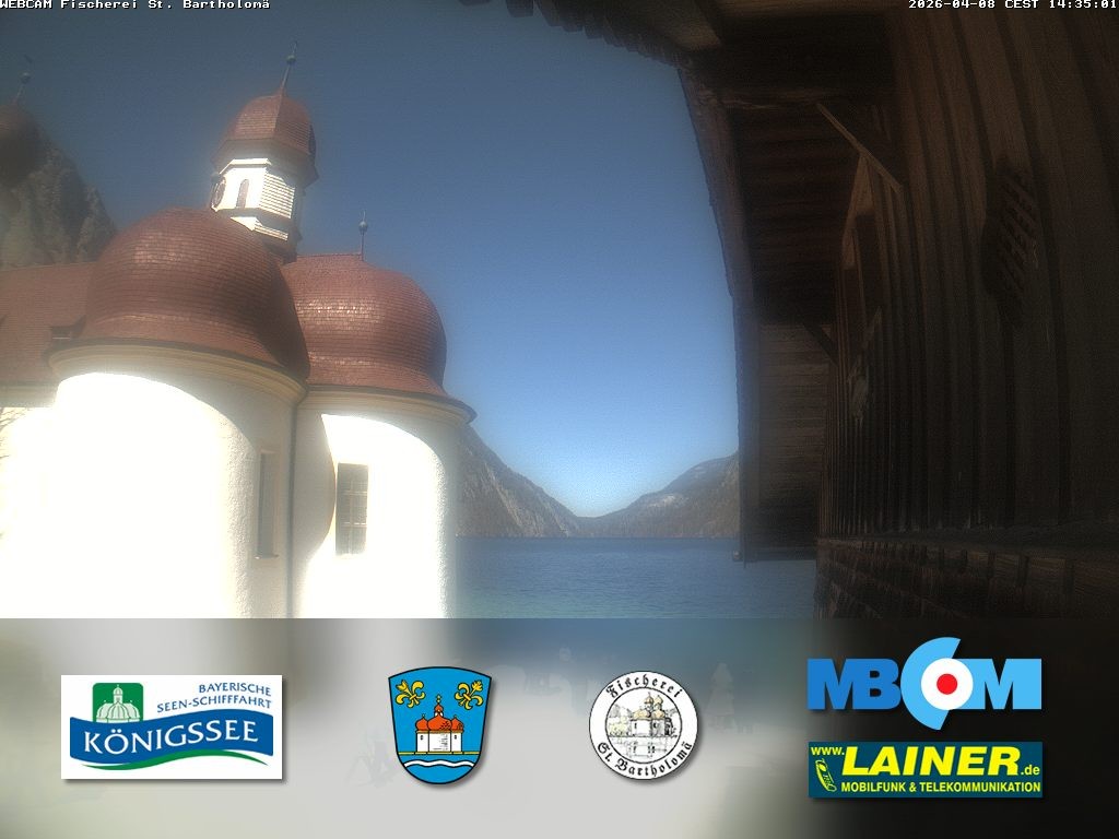 Archiv Foto Webcam St. Bartholomä, Königssee