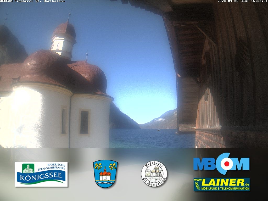 Archiv Foto Webcam St. Bartholomä, Königssee