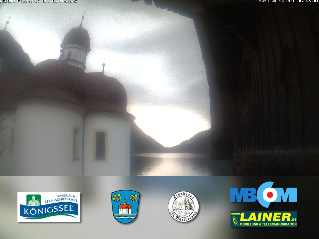 Archiv Foto Webcam St. Bartholomä, Königssee