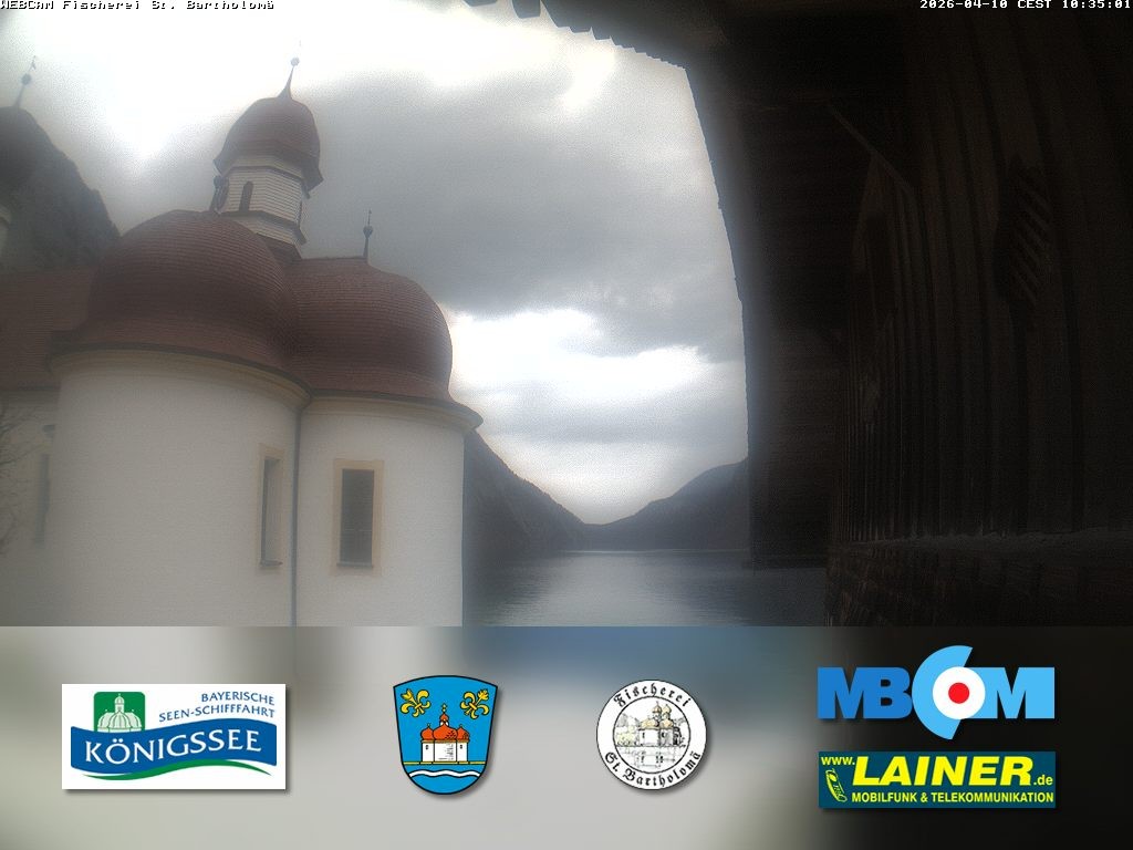 Archiv Foto Webcam St. Bartholomä, Königssee