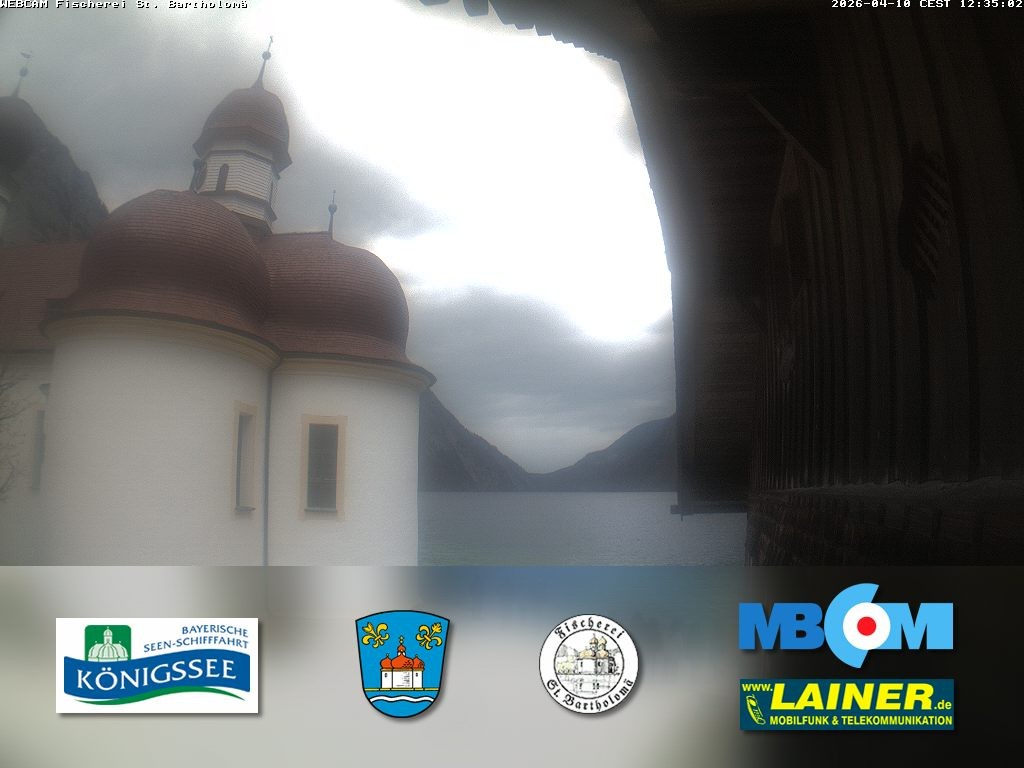 Archiv Foto Webcam St. Bartholomä, Königssee