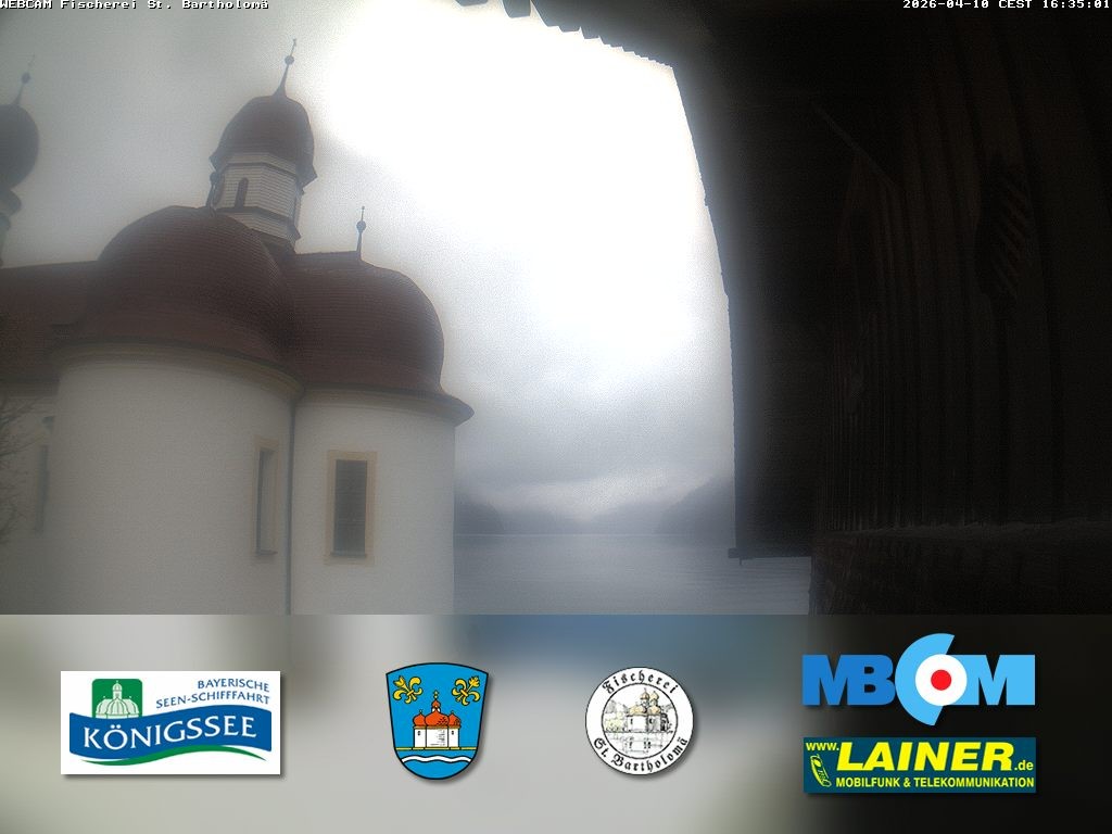 Archiv Foto Webcam St. Bartholomä, Königssee