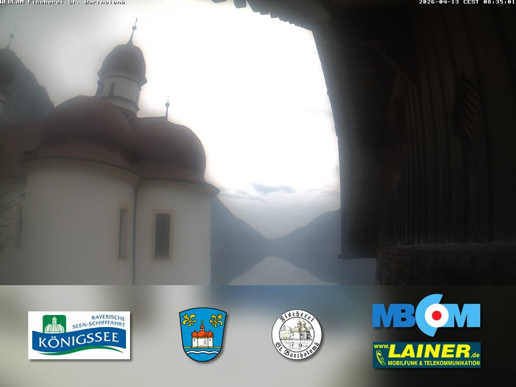 Archiv Foto Webcam St. Bartholomä, Königssee