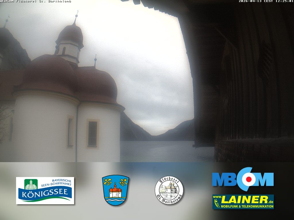 Archiv Foto Webcam St. Bartholomä, Königssee