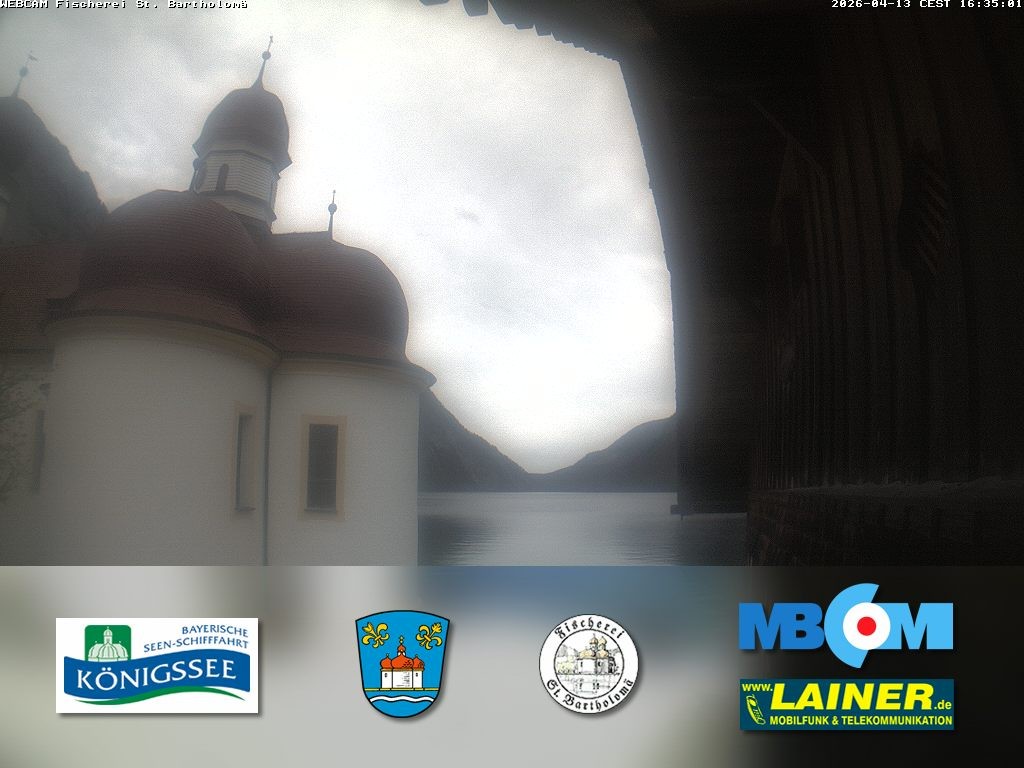 Archiv Foto Webcam St. Bartholomä, Königssee