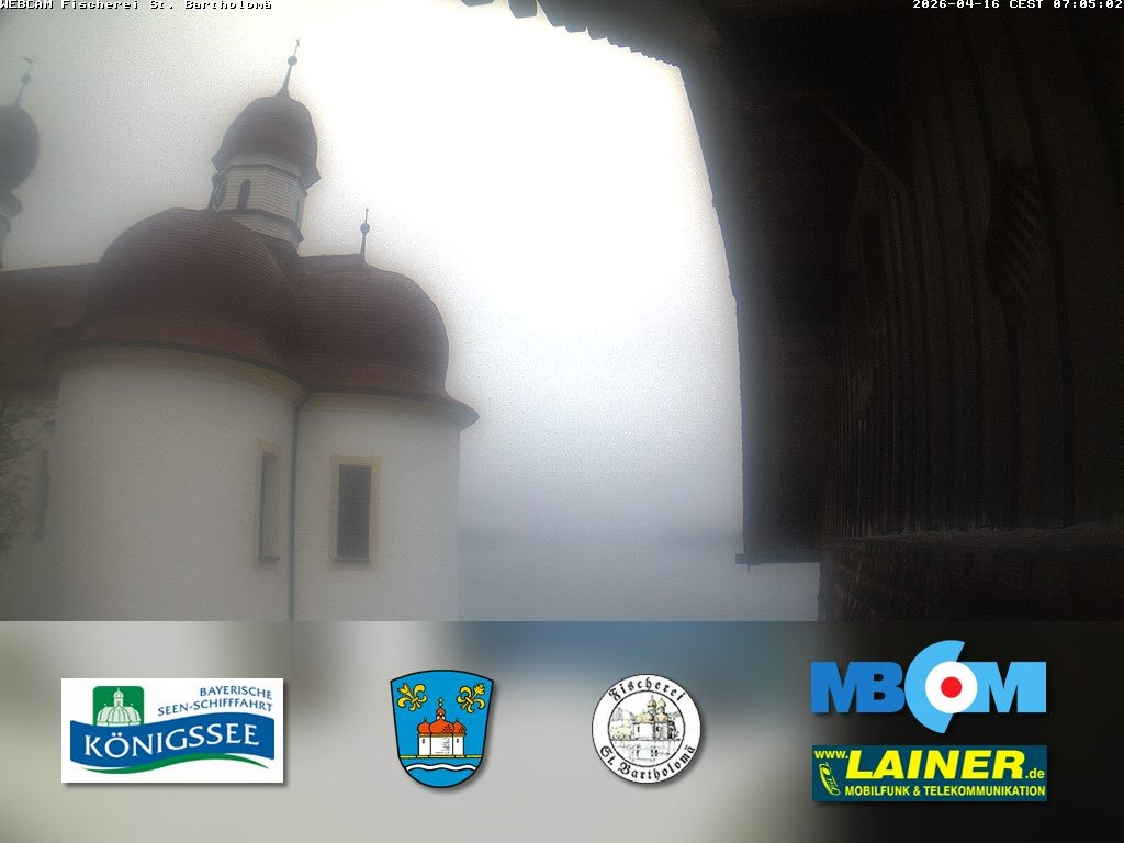 Archiv Foto Webcam St. Bartholomä, Königssee