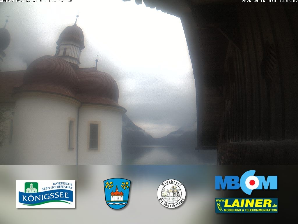 Archiv Foto Webcam St. Bartholomä, Königssee