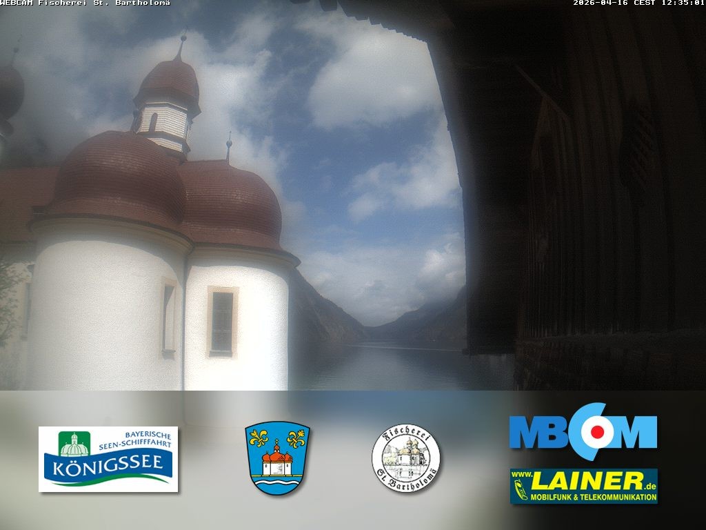 Archiv Foto Webcam St. Bartholomä, Königssee