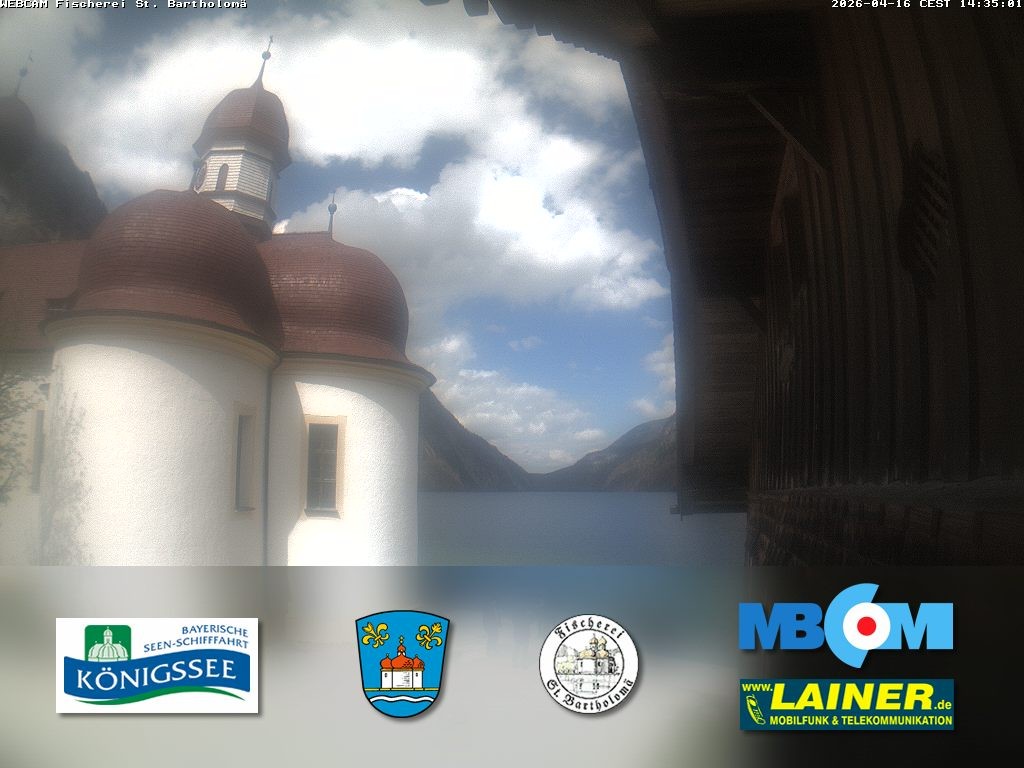 Archiv Foto Webcam St. Bartholomä, Königssee