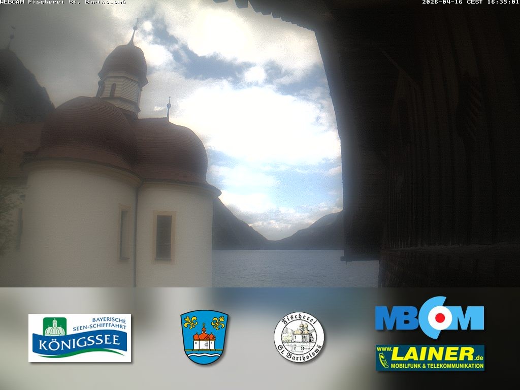 Archiv Foto Webcam St. Bartholomä, Königssee