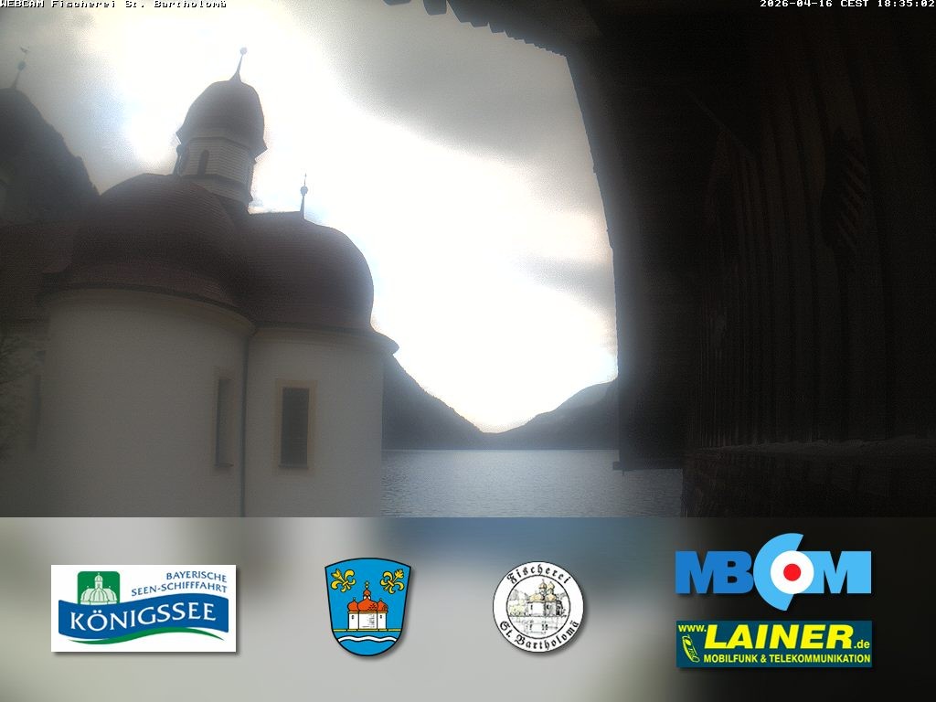 Archiv Foto Webcam St. Bartholomä, Königssee