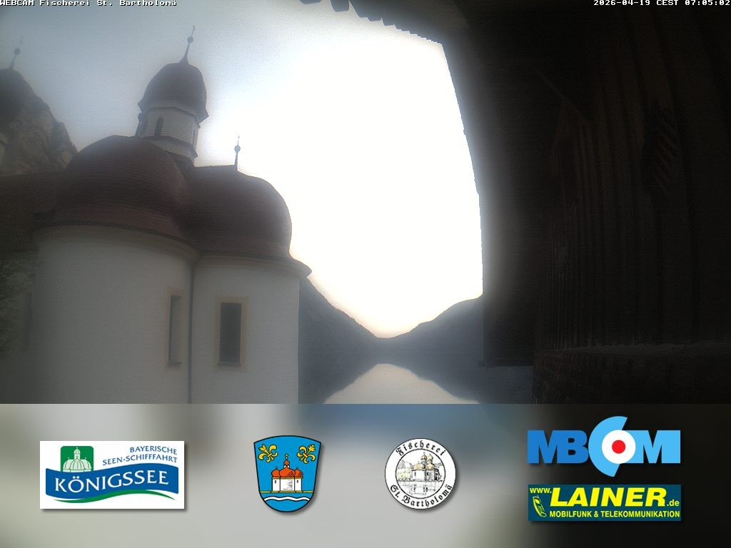Archiv Foto Webcam St. Bartholomä, Königssee