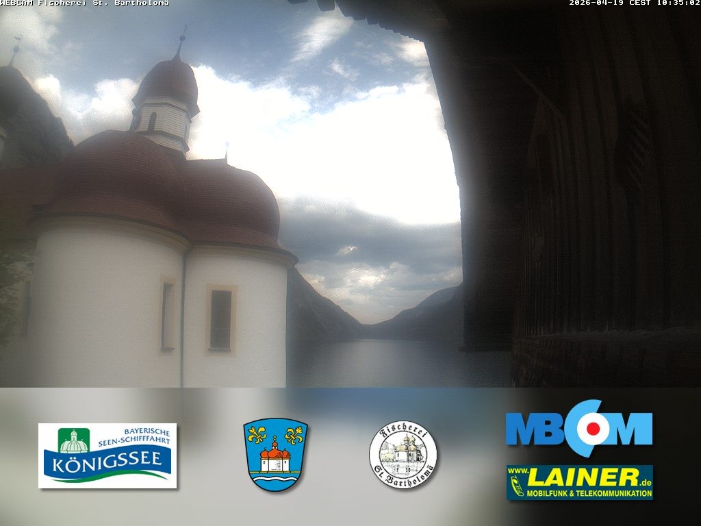 Archiv Foto Webcam St. Bartholomä, Königssee