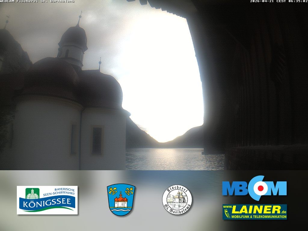 Archiv Foto Webcam St. Bartholomä, Königssee
