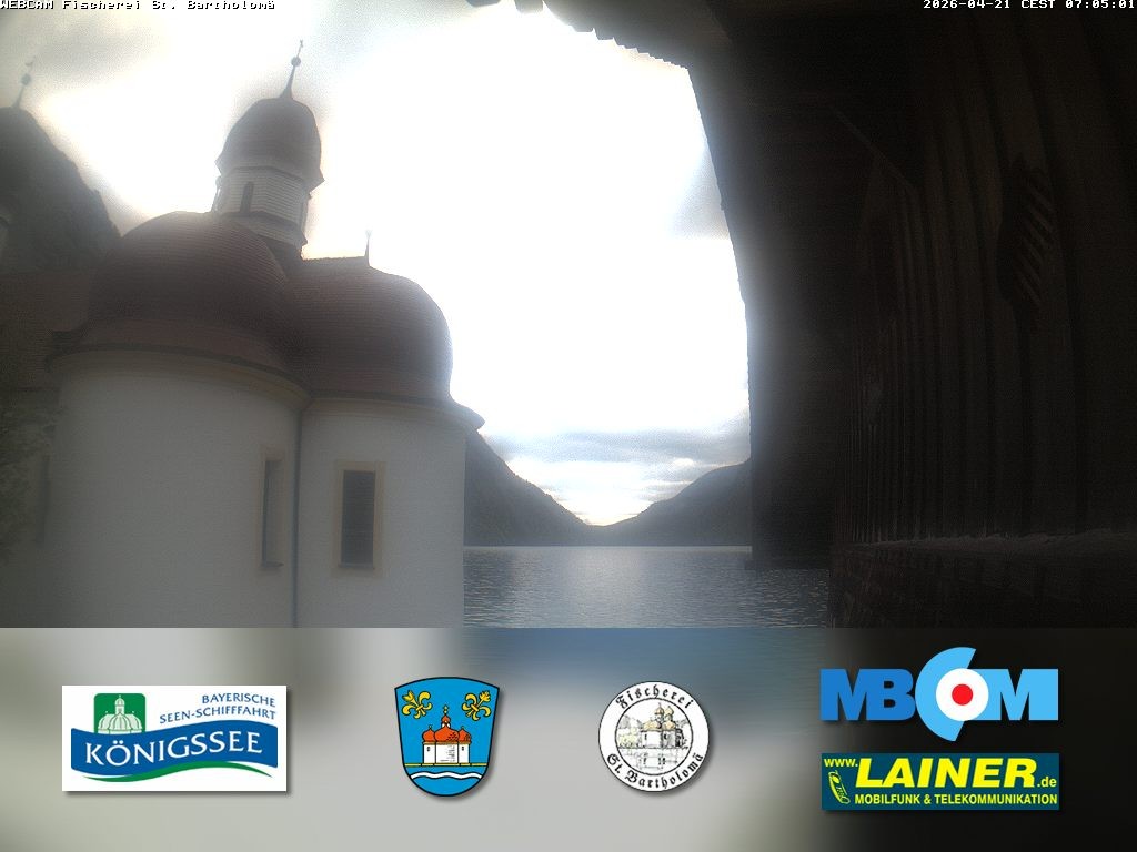 Archiv Foto Webcam St. Bartholomä, Königssee