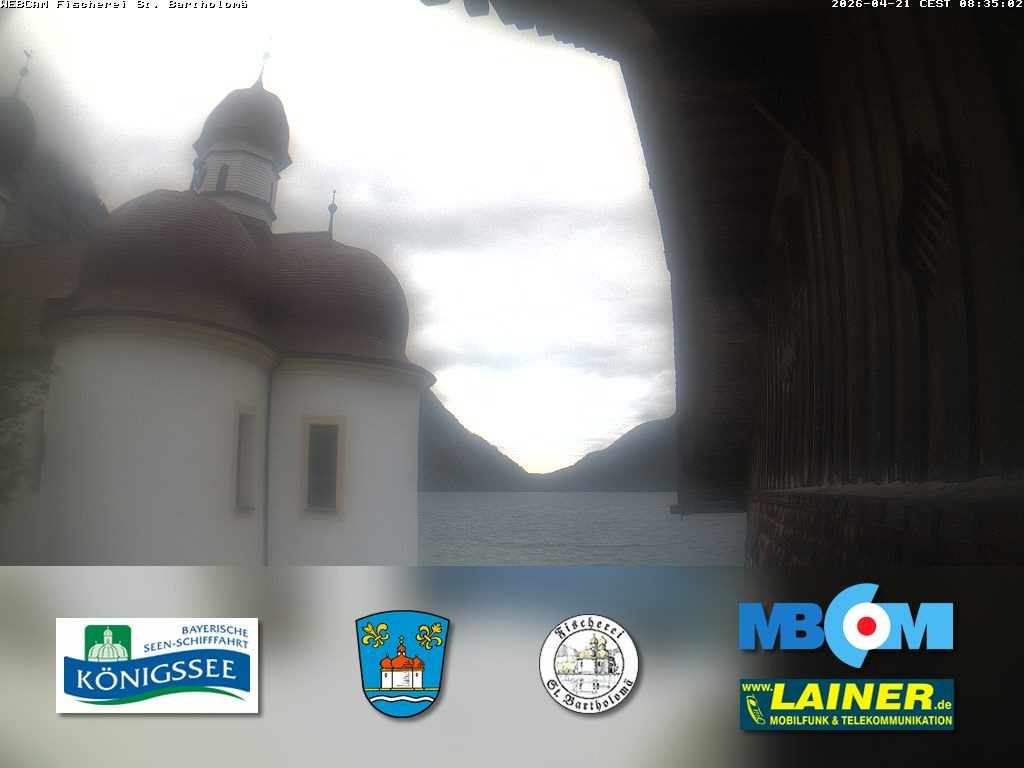 Archiv Foto Webcam St. Bartholomä, Königssee