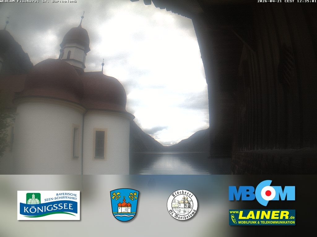 Archiv Foto Webcam St. Bartholomä, Königssee