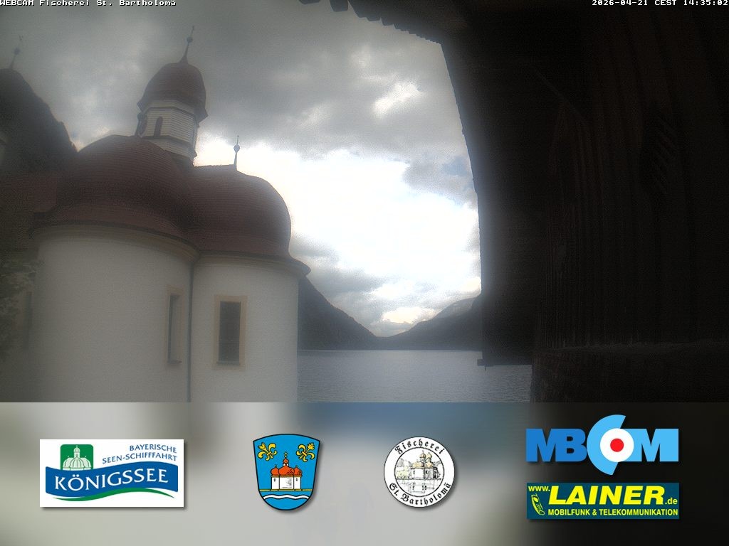 Archiv Foto Webcam St. Bartholomä, Königssee