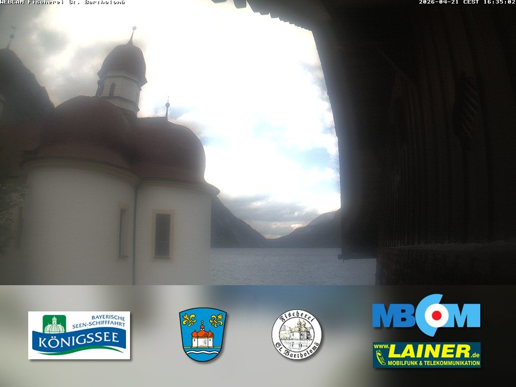 Archiv Foto Webcam St. Bartholomä, Königssee