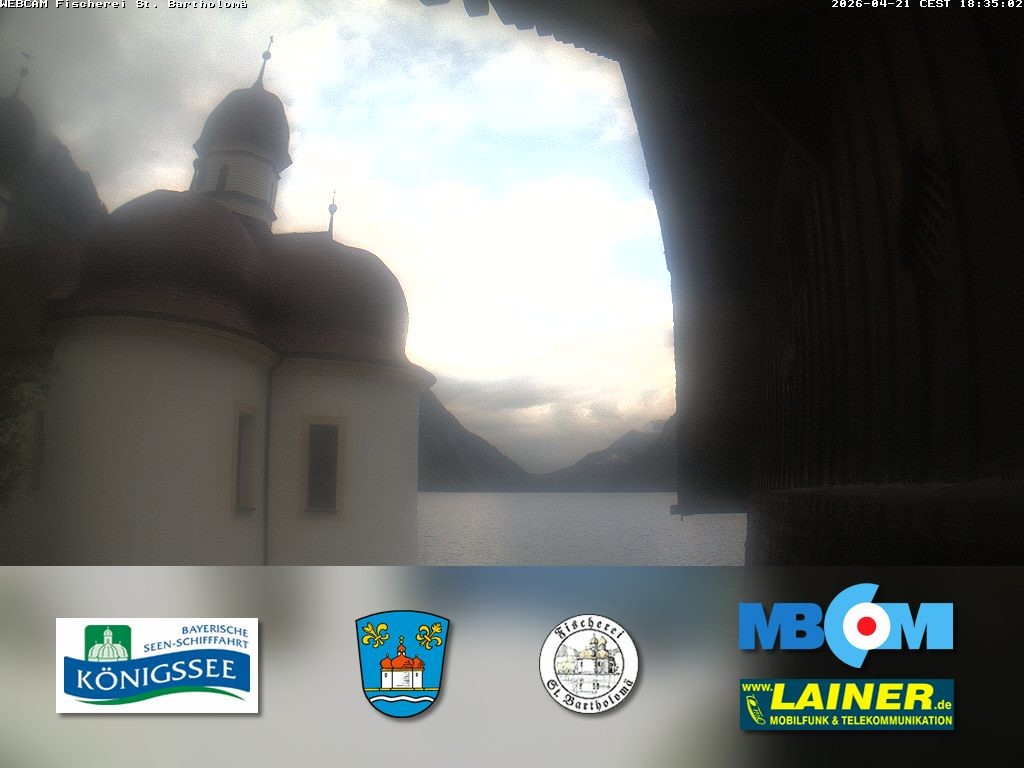 Archiv Foto Webcam St. Bartholomä, Königssee