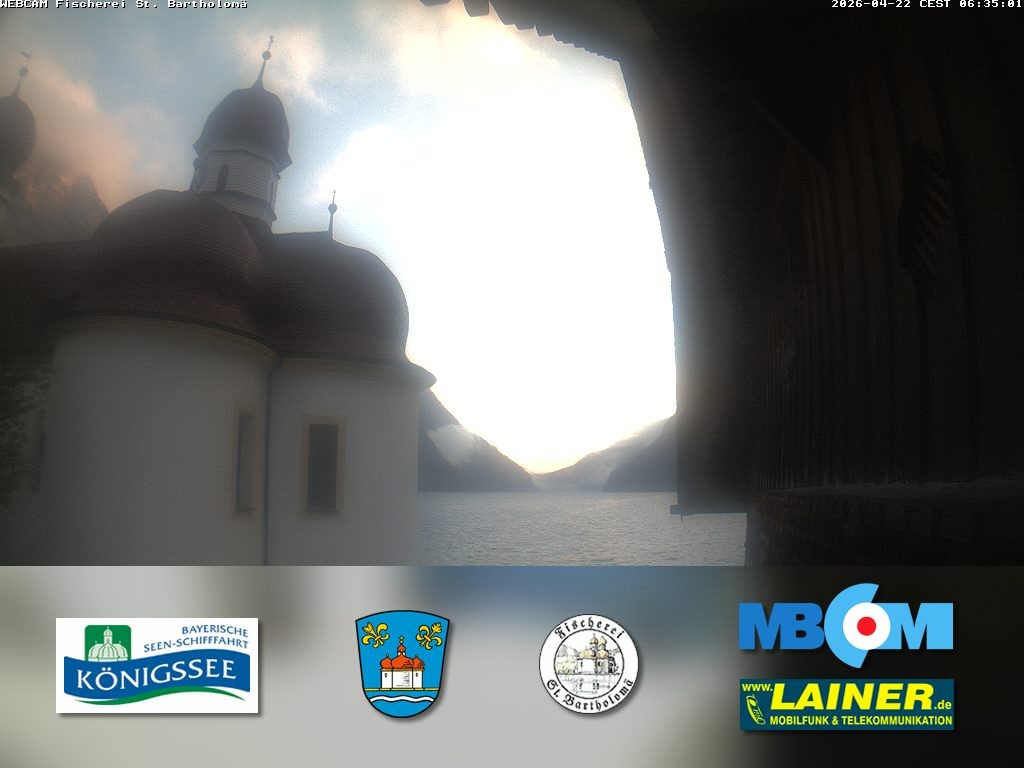 Archiv Foto Webcam St. Bartholomä, Königssee