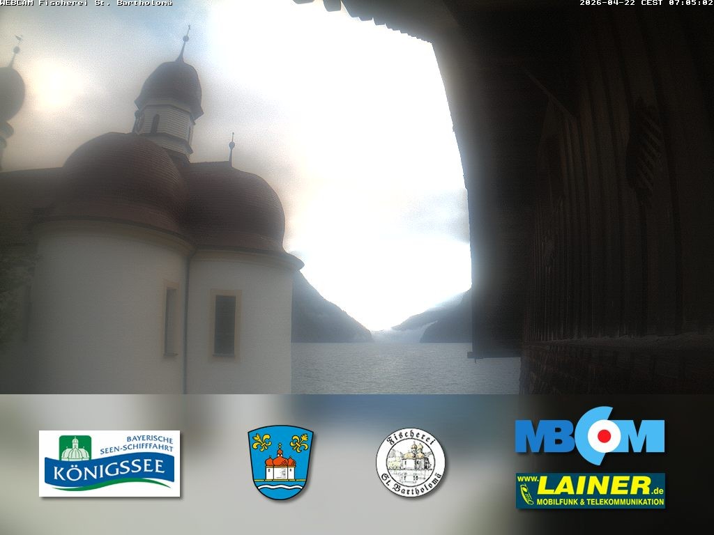 Archiv Foto Webcam St. Bartholomä, Königssee