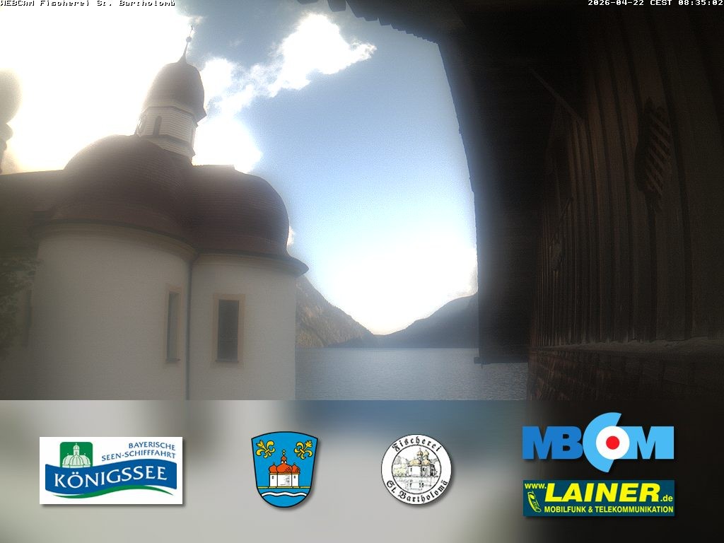 Archiv Foto Webcam St. Bartholomä, Königssee
