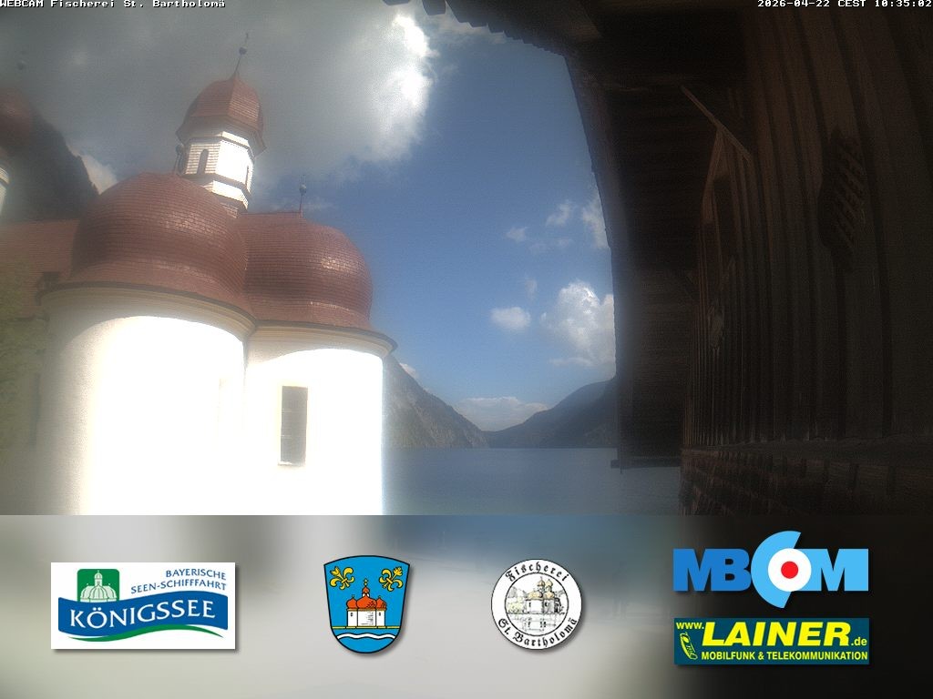 Archiv Foto Webcam St. Bartholomä, Königssee